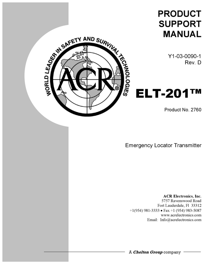 ACR Electronics ELT-201 EMERGENCY LOCATOR TRANSMITTER Product support manual
