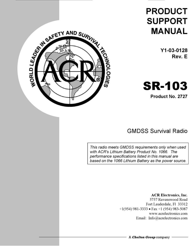 ACR Electronics SR-103 Installation instructions ACR Electronics SR-103 Installation instructions