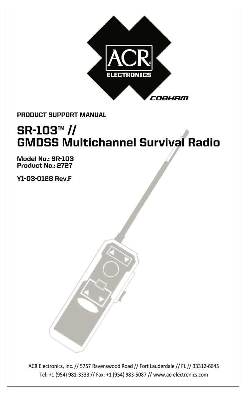 ACR Electronics SR-103 Product support manual
