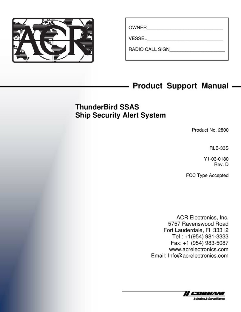 ACR Electronics RLB-33S - REV D Installation instructions