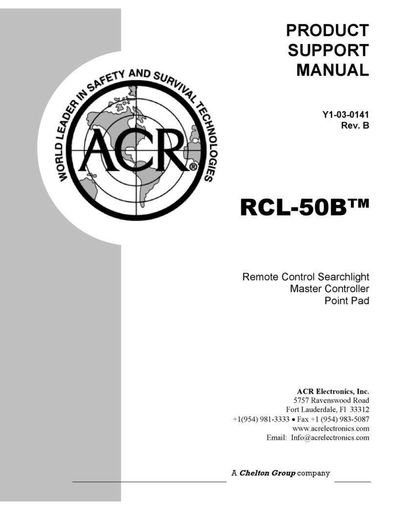 ACR Electronics RCL-50 Product support manual