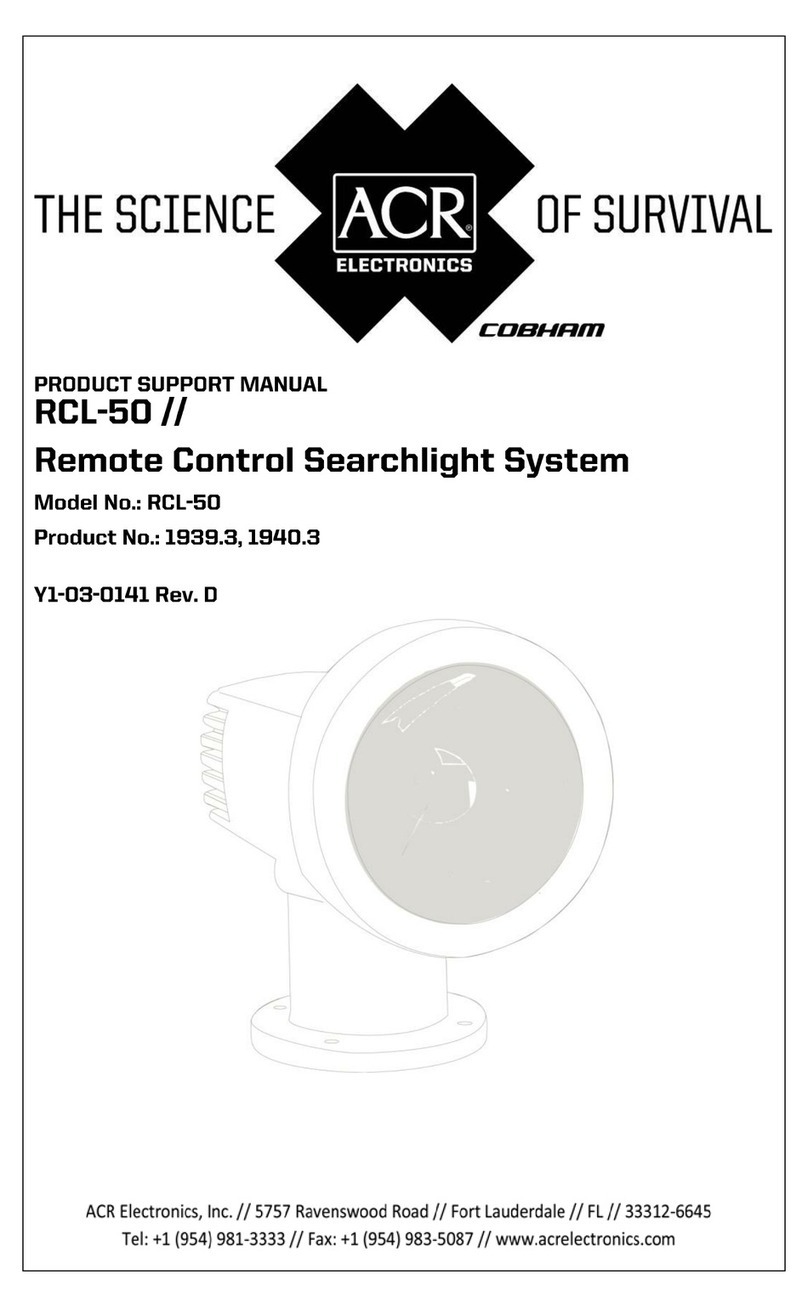 ACR Electronics RCL-50 Product support manual