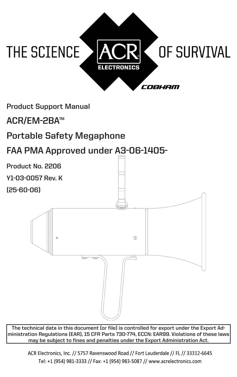 ACR Electronics ACR-EM-2BA - REV K Installation instructions