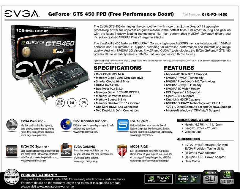 EVGA GeForce GTS 450 FPB Free Performance Boost User manual