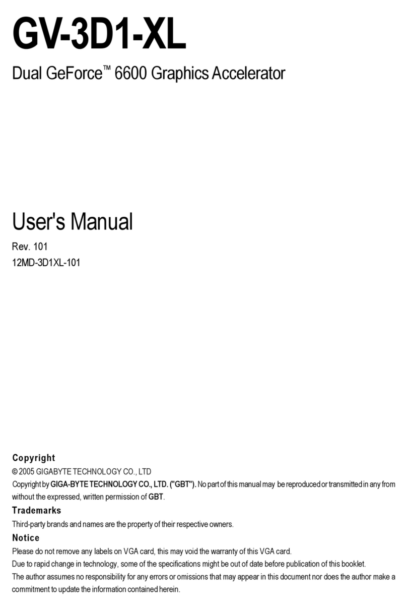 Gigabyte GV-3D1-XL user manual
