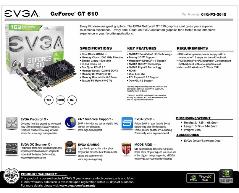 EVGA GeForce GT 610 User manual EVGA GeForce GT 610 User manual
