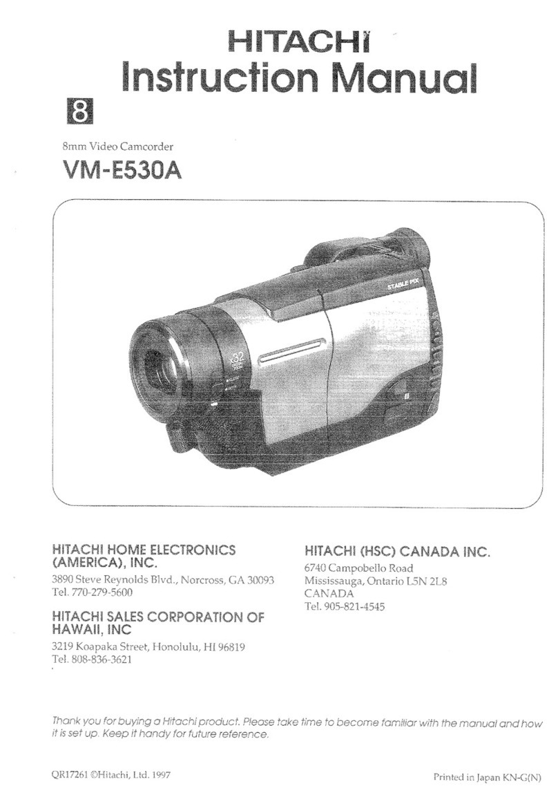 Hitachi VME-530A - Camcorder instruction manual