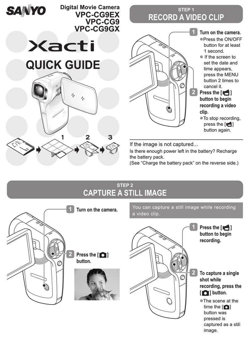 Sanyo VPC-CG9 - Xacti Camcorder - 9.1 MP User manual