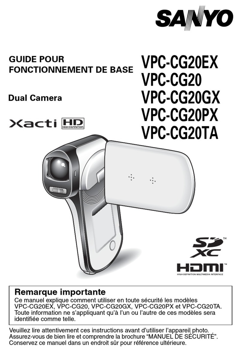 Sanyo VPC-CG20 - Full HD 1080 Video User manual