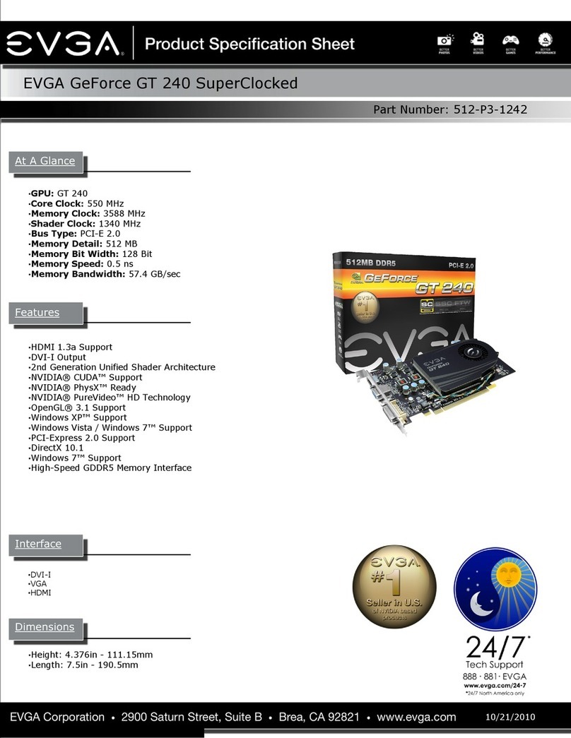 EVGA GeForce GT 240 SuperClocked Installation instructions EVGA GeForce GT 240 SuperClocked Installation instructions