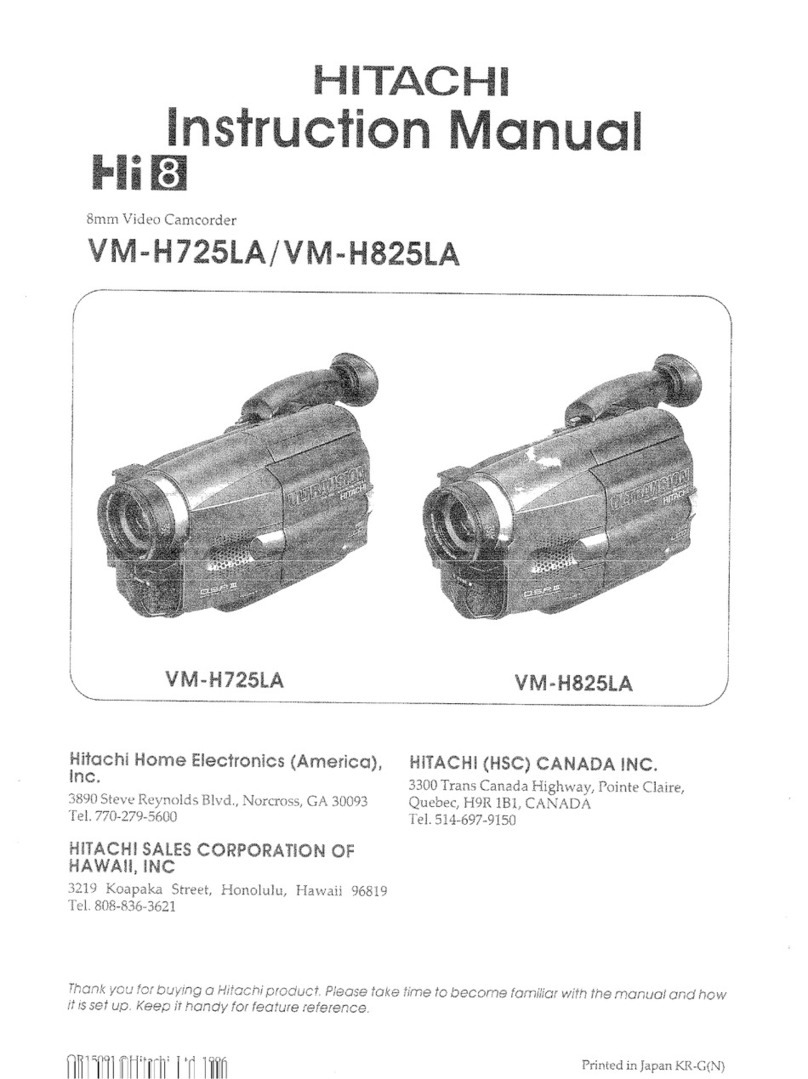 Hitachi VMH-725LA - Camcorder User manual