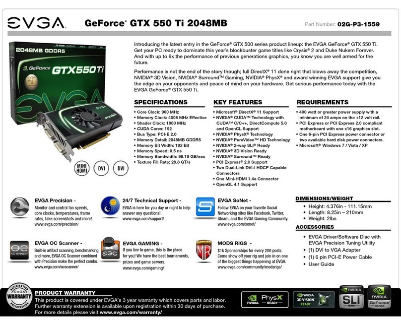 EVGA GeForce GTX550 Ti specification