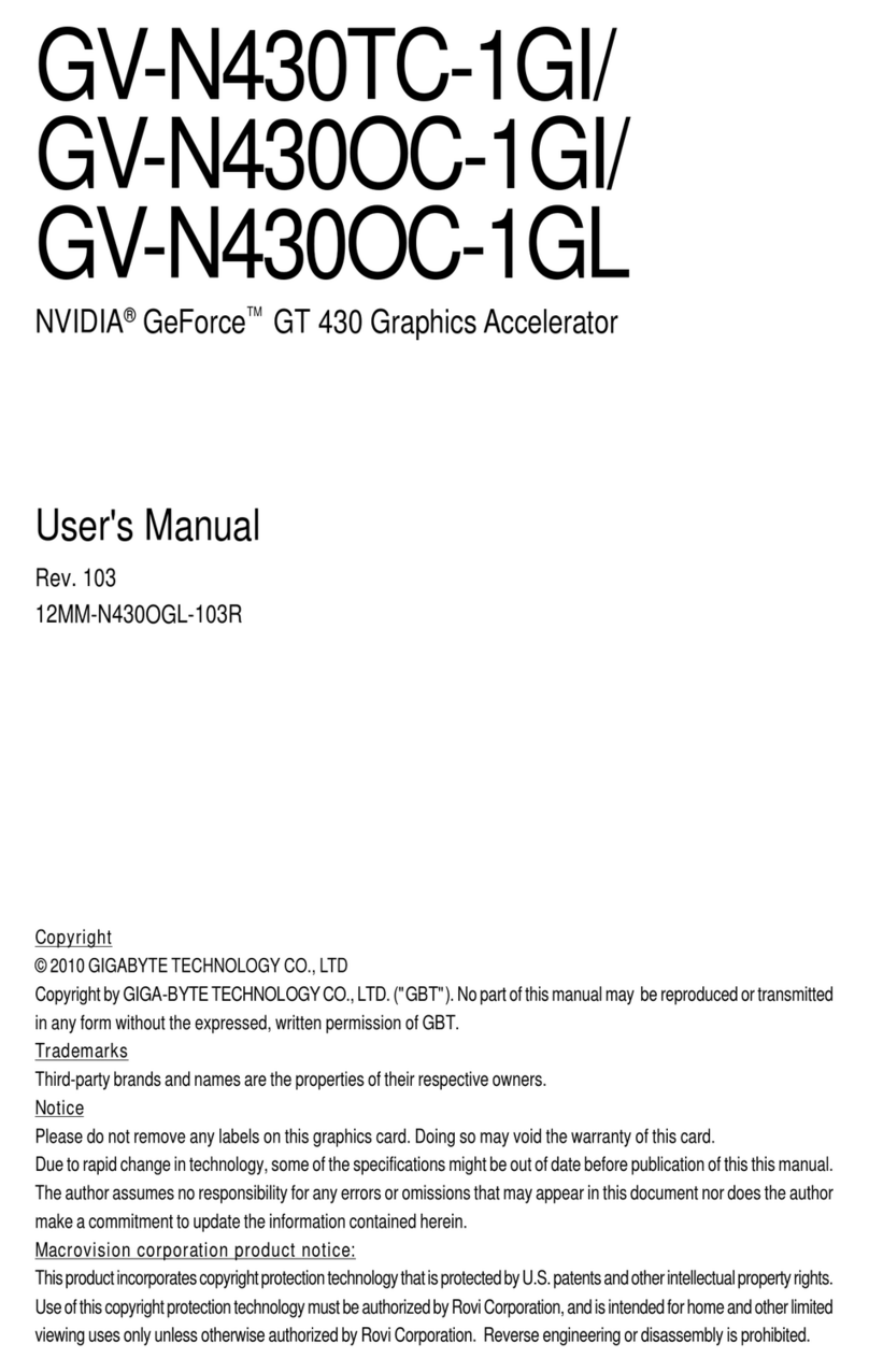 Gigabyte GV-N430OC-1GI user manual