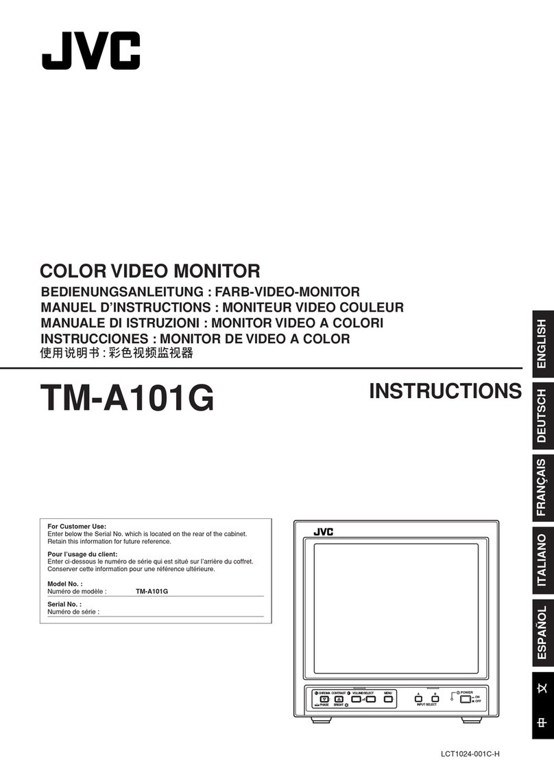 JVC TM-A101GU - Multi-purpose Color Monitor User manual