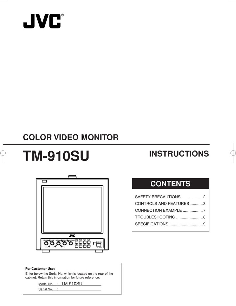 JVC TM-910SU - Professional Monitor User manual JVC TM-910SU - Professional Monitor User manual