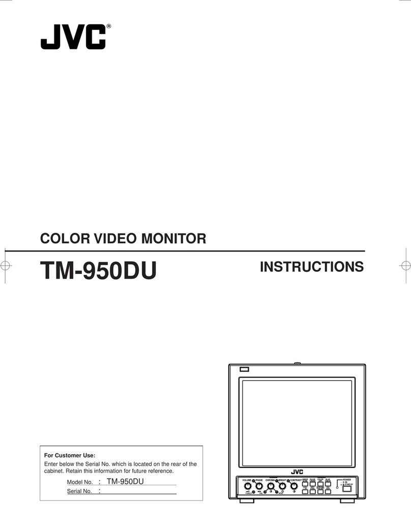 JVC TM-950DU - Professional Monitor W/sdi User manual