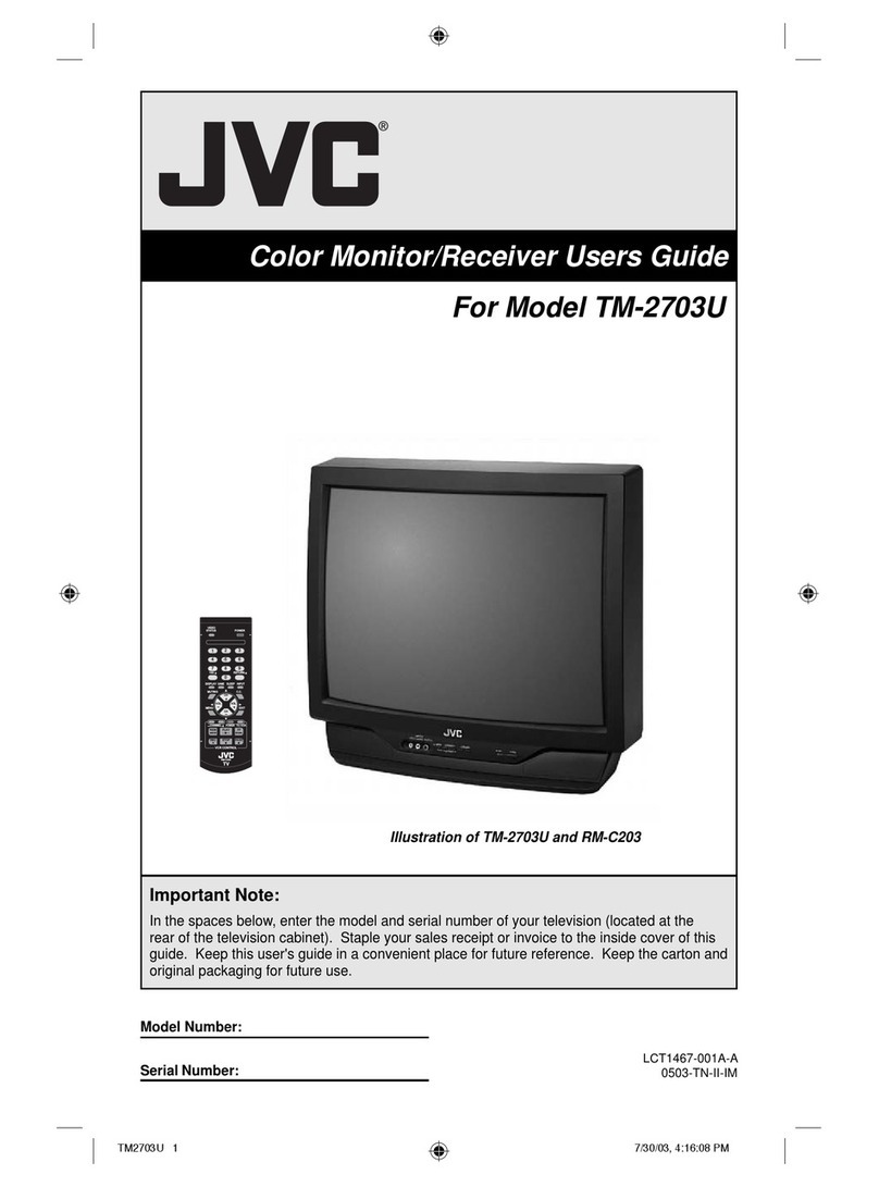 JVC TM-2703SU - Promedia Series Monitor/receiver User manual