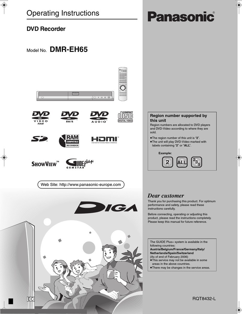 Panasonic Diga DMR-EH65 User manual