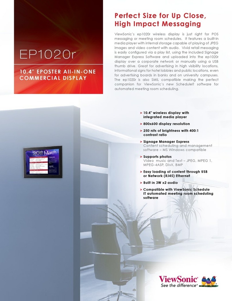 ViewSonic EP1020r User manual