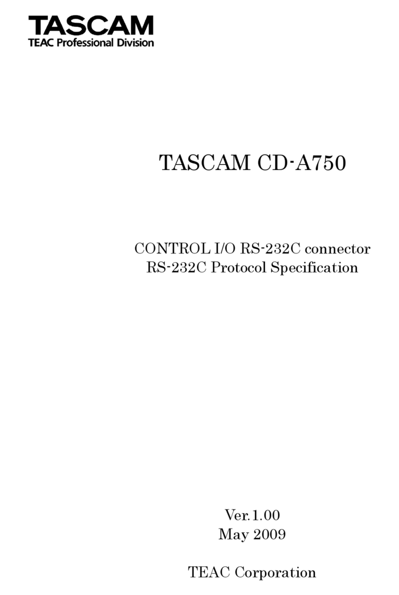 Tascam CD-A750 specification