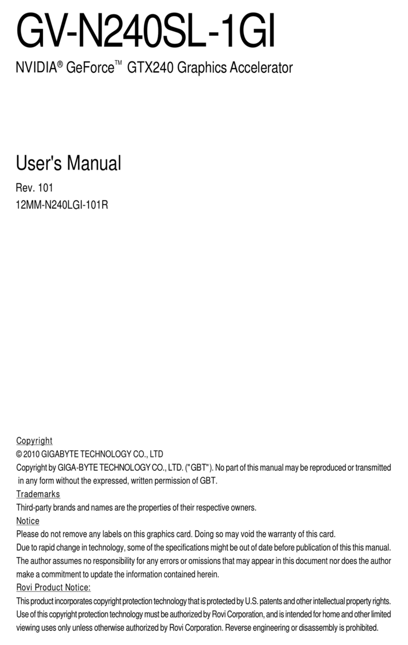 Gigabyte GV-N240SL-1GI user manual
