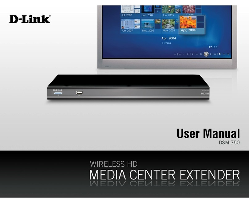 D-Link DSM-750 - MediaLounge High-Definition Draft N Media... User manual D-Link DSM-750 - MediaLounge High-Definition Draft N Media... User manual