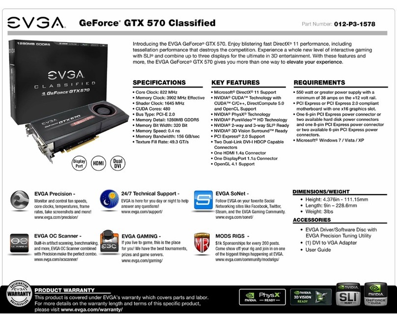 EVGA GeForce GTX 570 Classified User manual EVGA GeForce GTX 570 Classified User manual