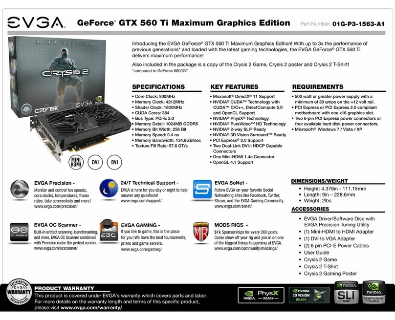 EVGA GeForce GTX 560 Ti Maximum Graphics Edition Crysis... specification