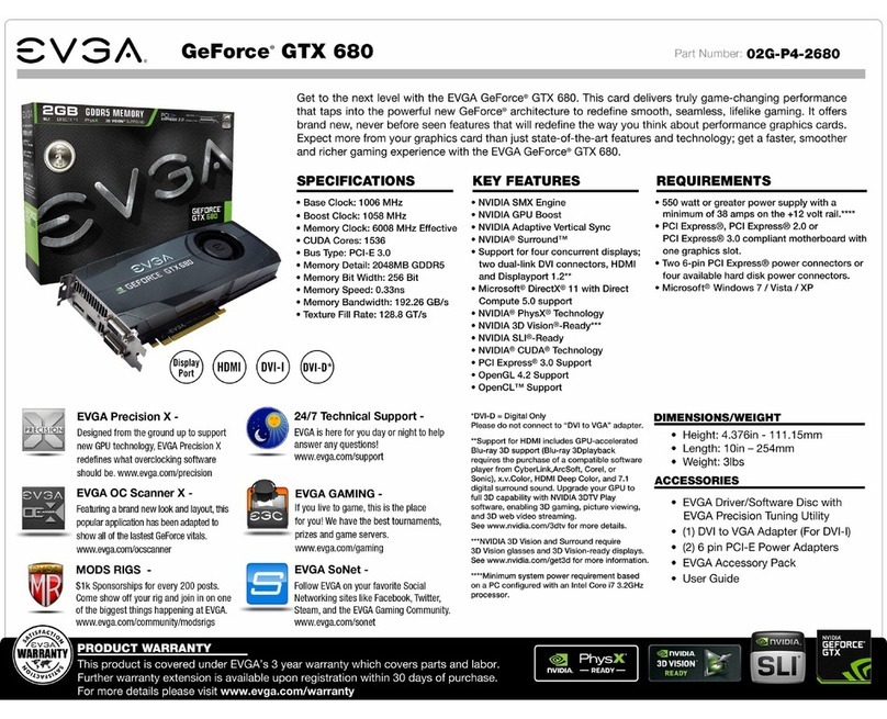 EVGA GeForce GTX 680 User manual