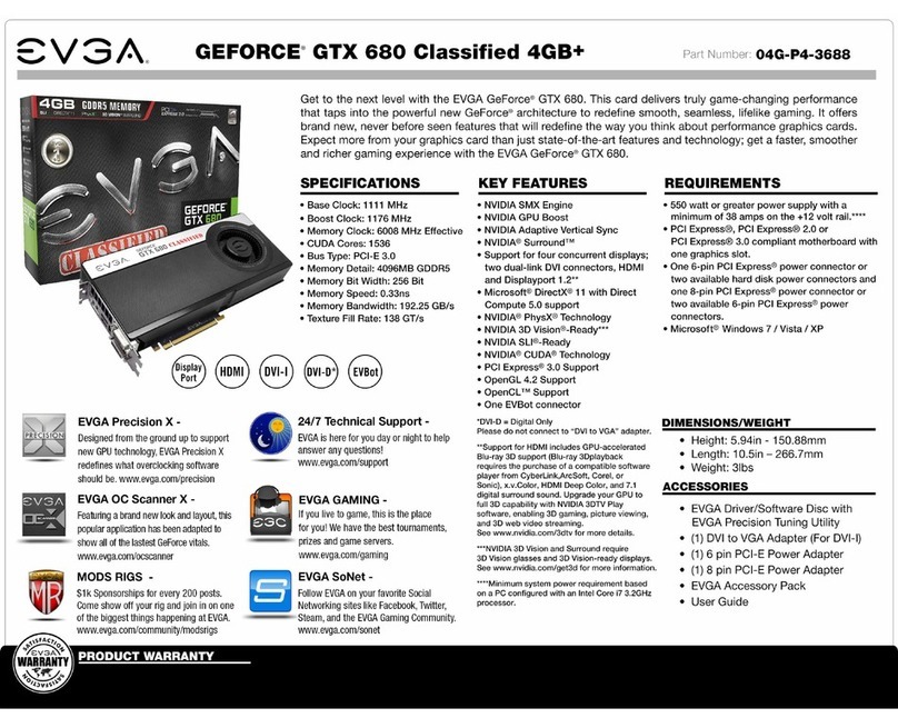 EVGA GeForce GTX 680 Classified User manual