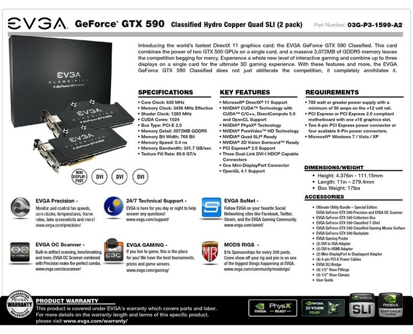 EVGA GeForce GTX 590 Classified Hydro Copper Quad SLI 2... User manual EVGA GeForce GTX 590 Classified Hydro Copper Quad SLI 2... User manual