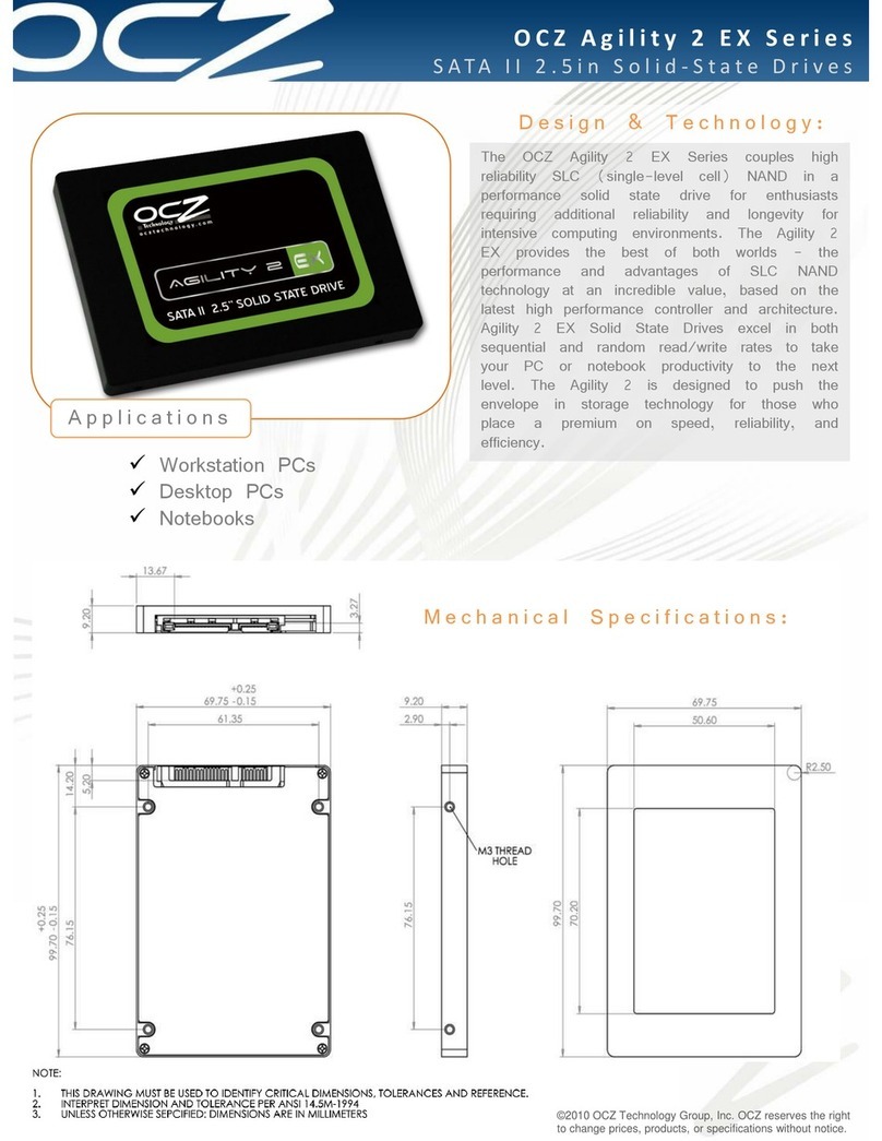 OCZ AGILITY 2 EX Series User manual OCZ AGILITY 2 EX Series User manual