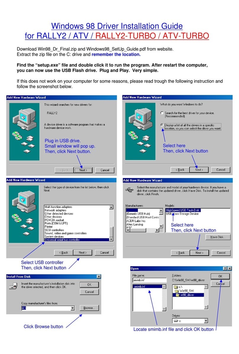 OCZ ATV-TURBO - WINDOWS 98 installation guide