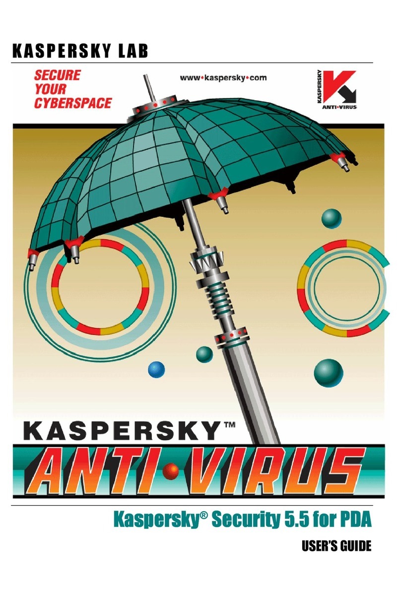 KAPERSKY SECURITY 5.5 - FOR PDA User manual KAPERSKY SECURITY 5.5 - FOR PDA User manual