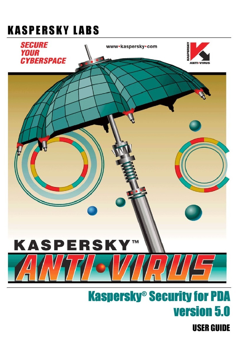 KAPERSKY SECURITY - FOR PDA 5.0 User manual KAPERSKY SECURITY - FOR PDA 5.0 User manual