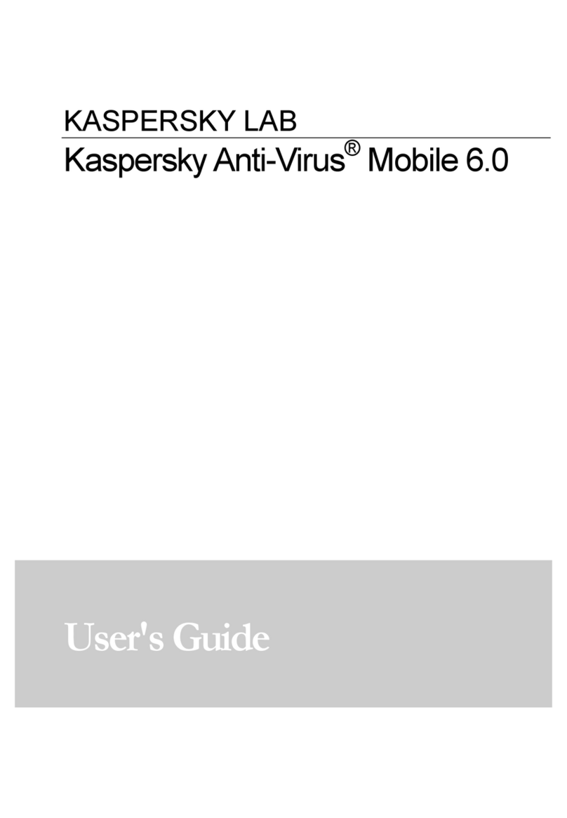 KAPERSKY ANTI-VIRUS 6.0 User manual