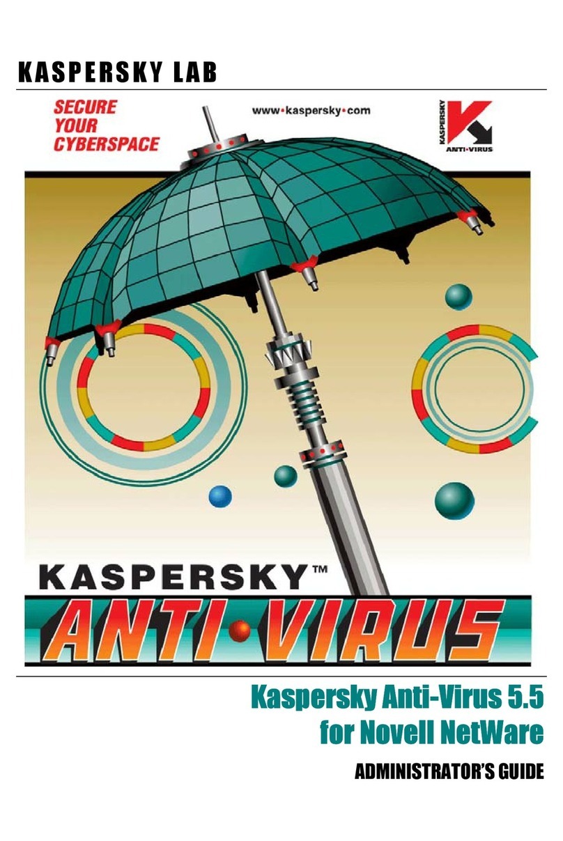 KAPERSKY ANTI-VIRUS 5.5 - FOR NOVELL NETWARE Administrator's guide