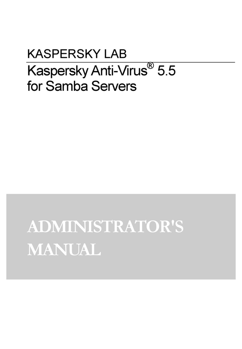 KAPERSKY ANTI-VIRUS 5.5 - FOR LINUX-FREEBSD MAIL... Use and care manual