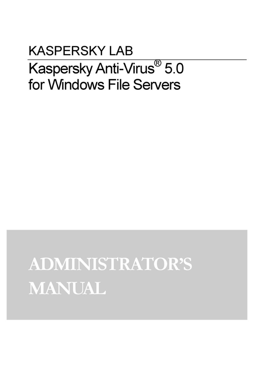 KAPERSKY ANTI-VIRUS 5.0 - FOR SAMBA SERVERS Administrator's manual KAPERSKY ANTI-VIRUS 5.0 - FOR SAMBA SERVERS Administrator's manual