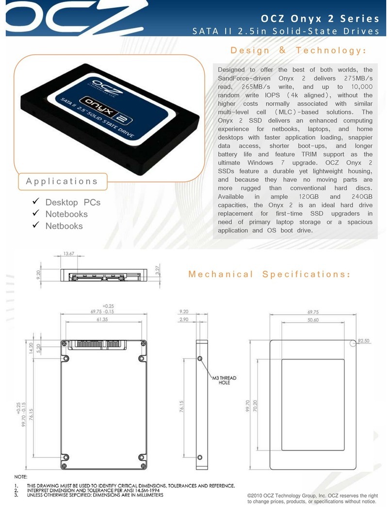 OCZ ONYX 2 Series User manual OCZ ONYX 2 Series User manual