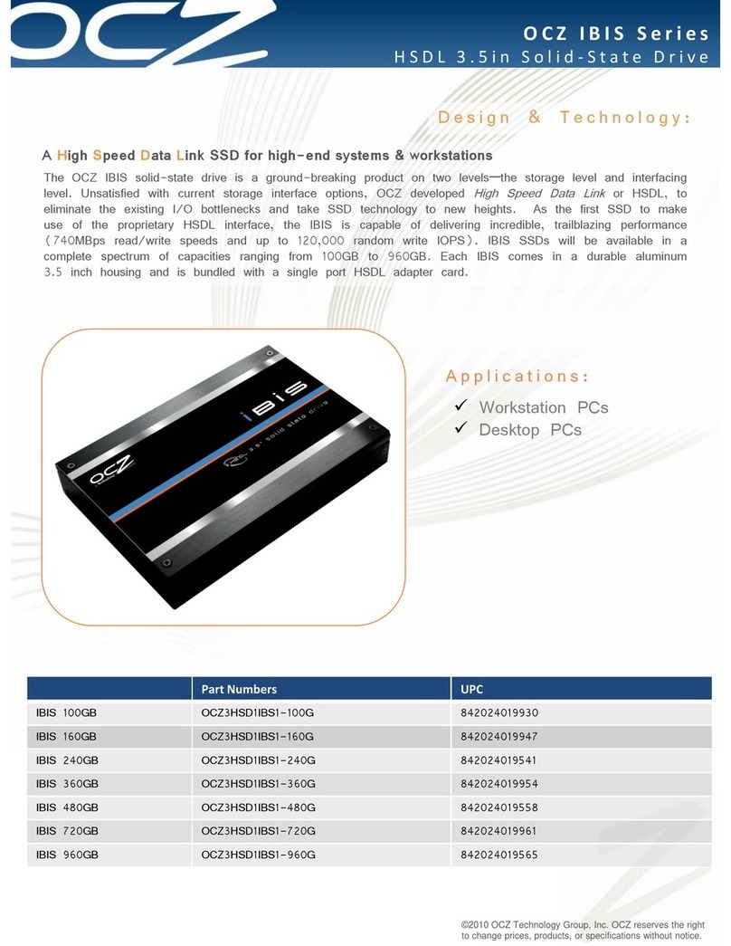 OCZ IBIS HSDL 3.5 User manual OCZ IBIS HSDL 3.5 User manual
