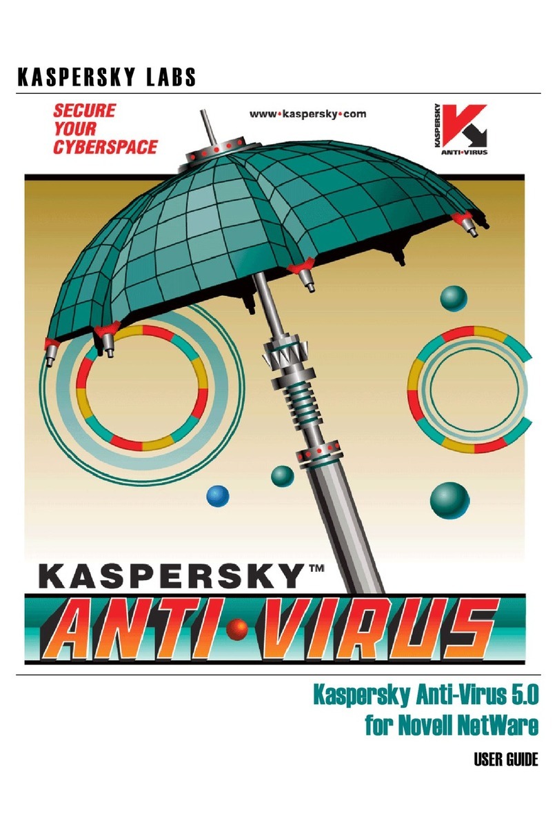 KAPERSKY ANTI-VIRUS 5.0 - FOR NOVELL NETWARE User manual