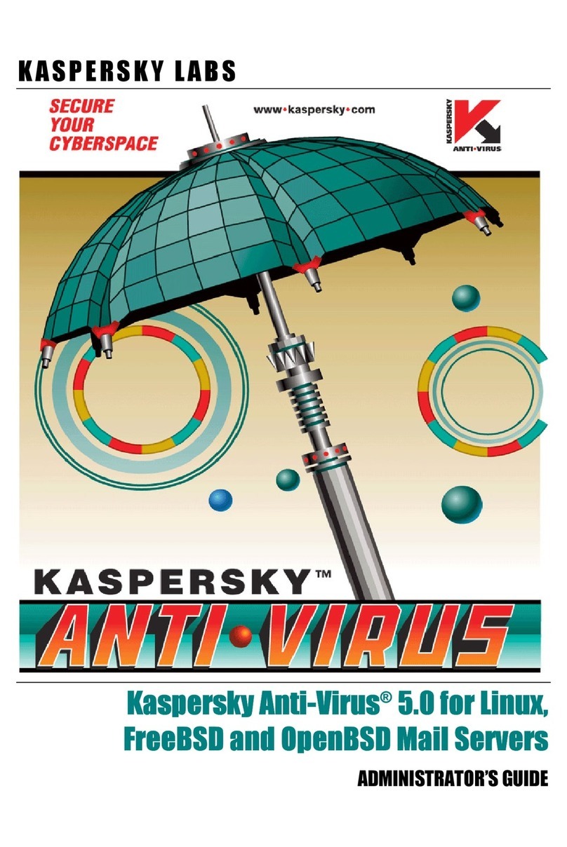 KAPERSKY ANTI-VIRUS 5.0 - FOR SAMBA SERVERS Service manual