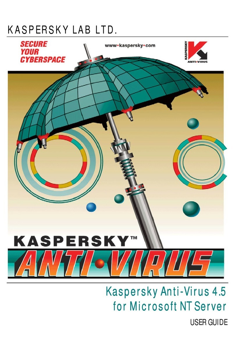 KAPERSKY ANTI-VIRUS 4.5 - FOR MICROSOFT EXCHANGE... User manual KAPERSKY ANTI-VIRUS 4.5 - FOR MICROSOFT EXCHANGE... User manual