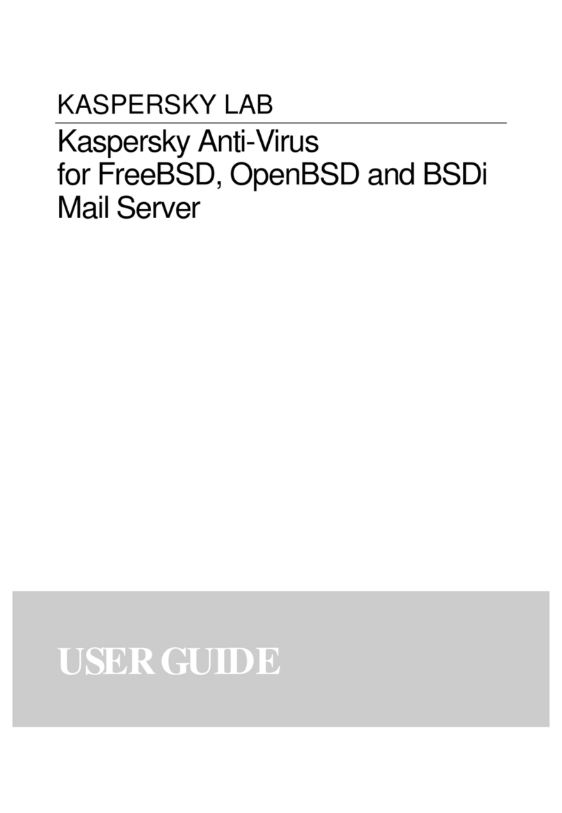 KAPERSKY ANTI-VIRUS - FOR FREEBSD-OPENBSD-BSDI MAIL... User manual KAPERSKY ANTI-VIRUS - FOR FREEBSD-OPENBSD-BSDI MAIL... User manual