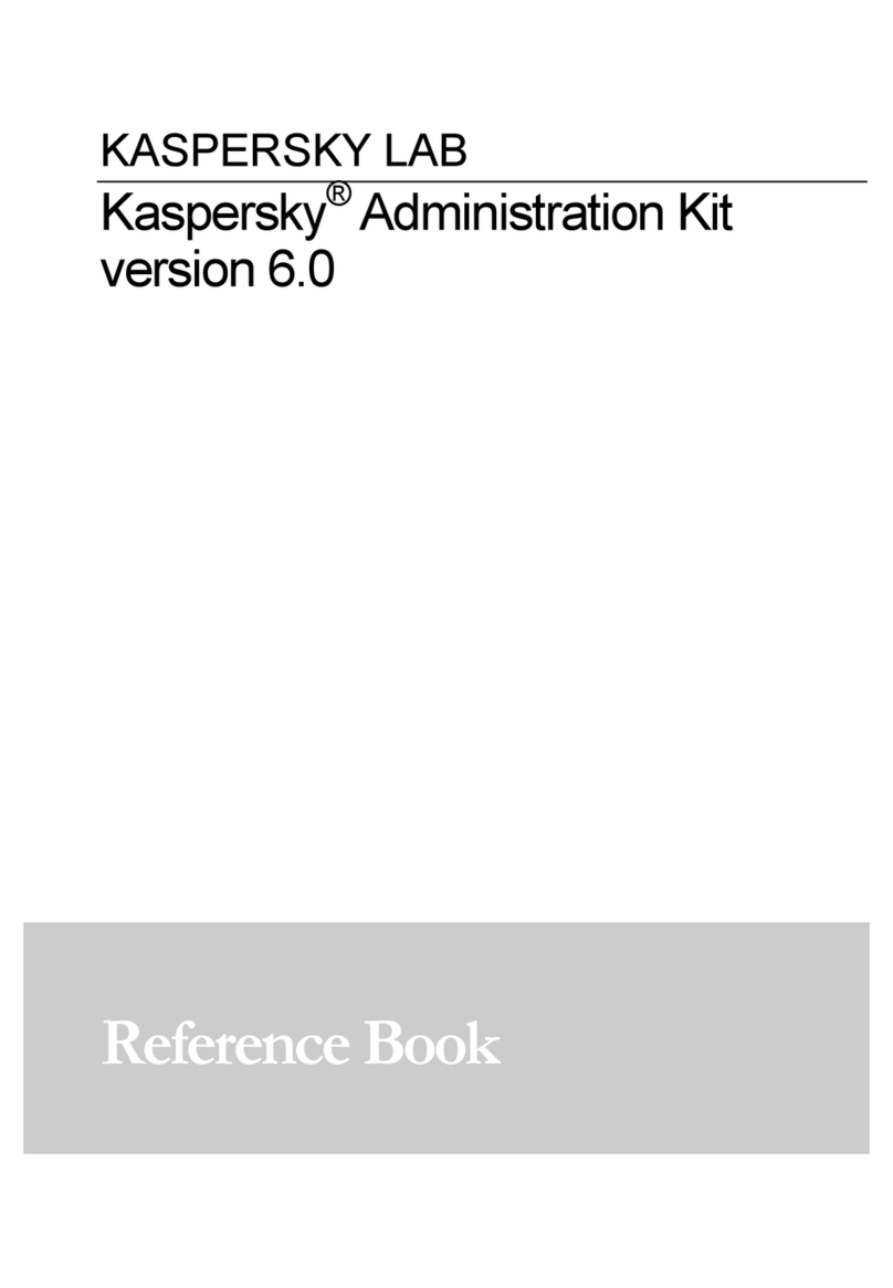 KAPERSKY ADMINISTRATION KIT 6.0 Reference