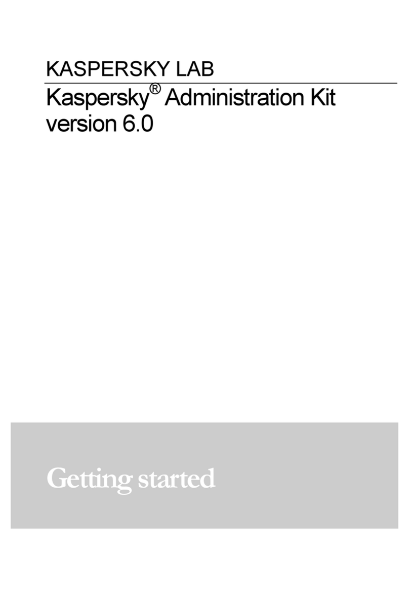 KAPERSKY ADMINISTRATION KIT 6.0 User manual KAPERSKY ADMINISTRATION KIT 6.0 User manual