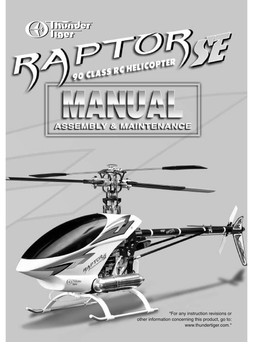THUNDER TIGER RAPTOR SE User manual