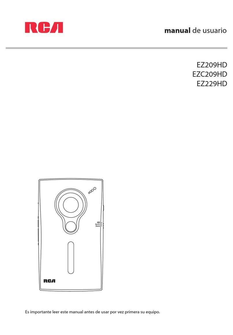 RCA EZ209HD - Small Wonder Camcorder Instruction Manual