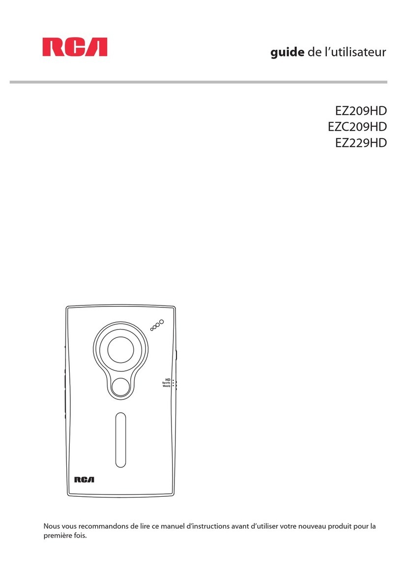 RCA EZ209HD - Small Wonder Camcorder Quick start guide